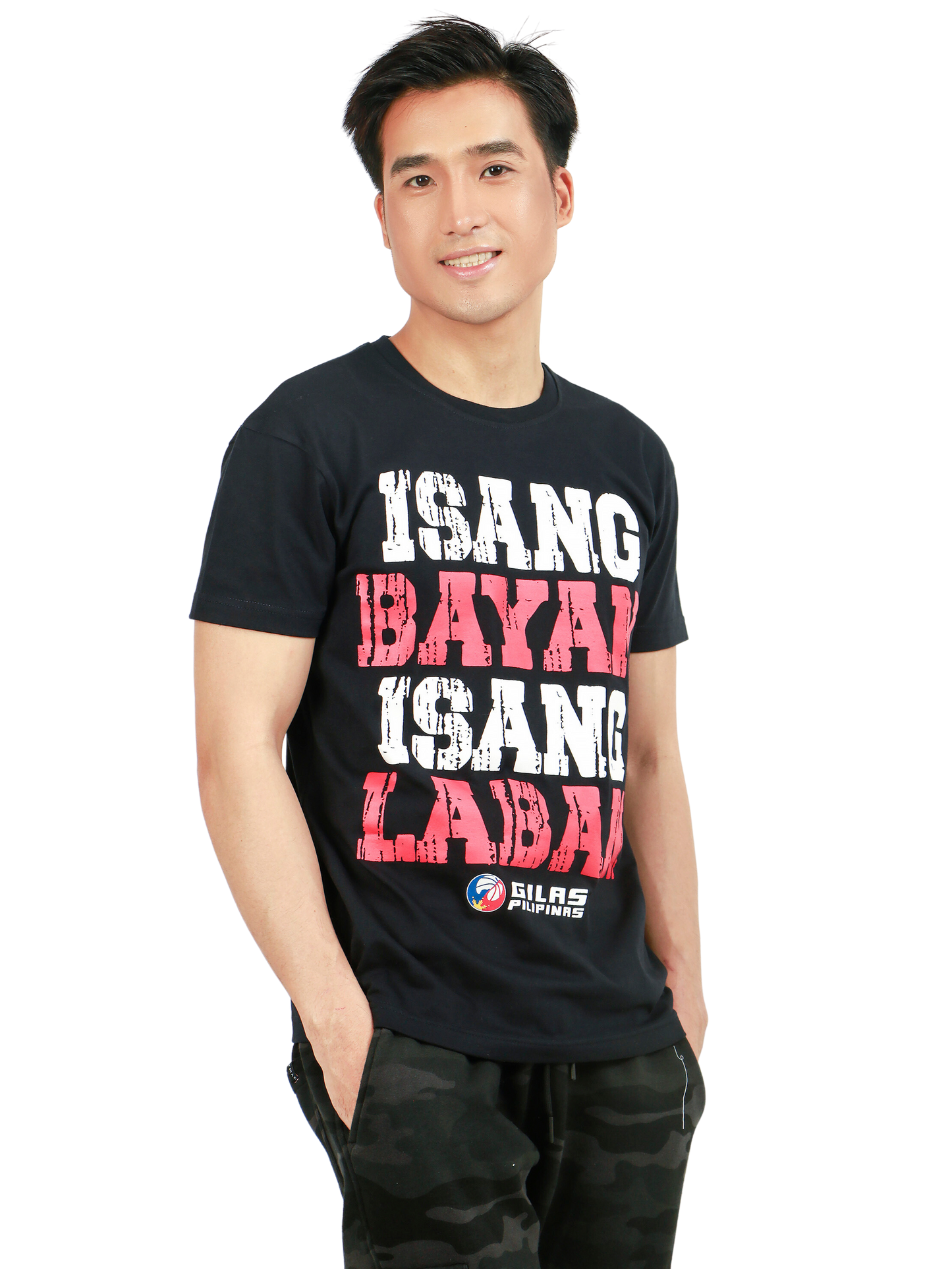 ISANG BAYAN ISANG LABAN in Black for Mens