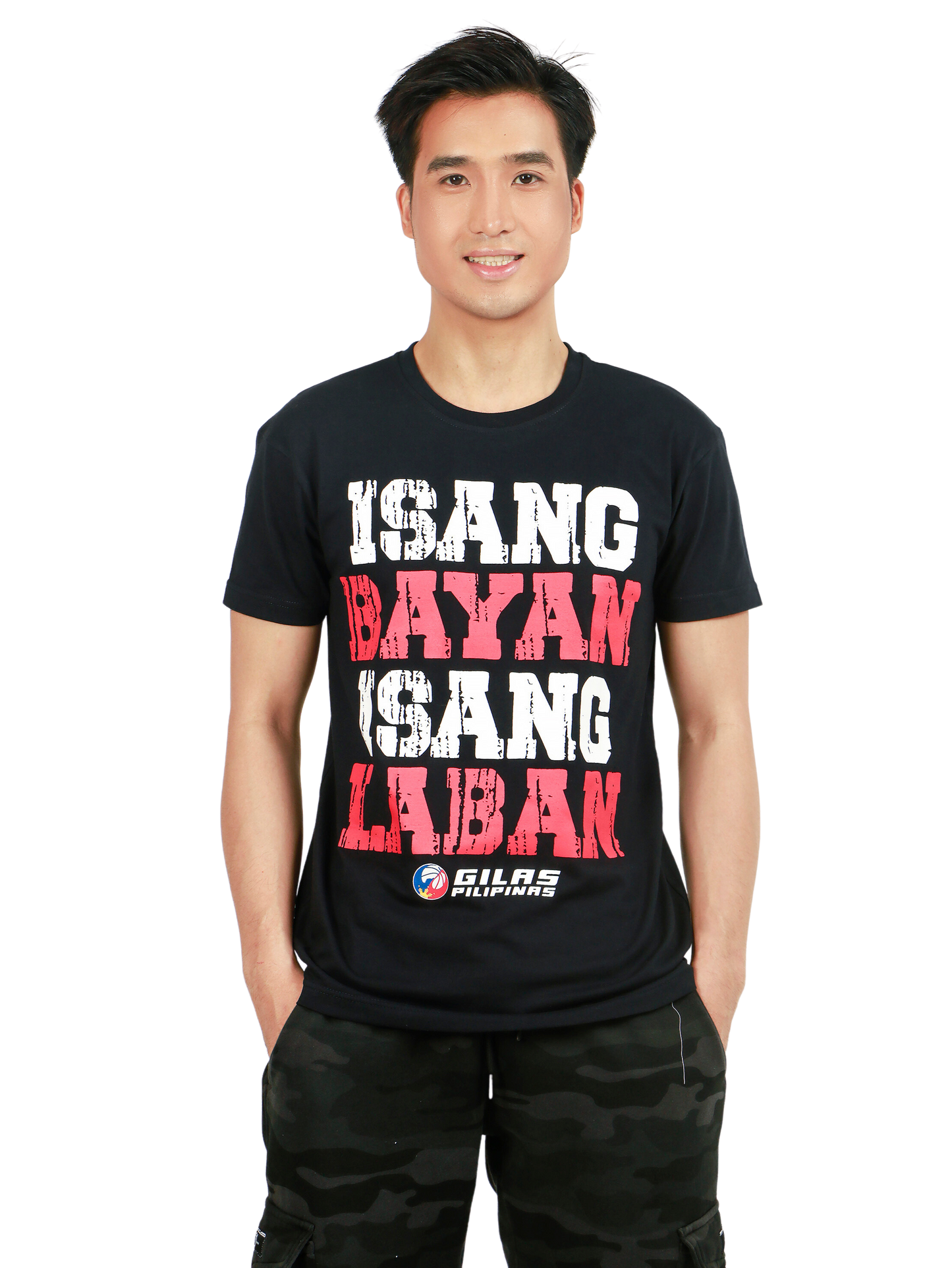 ISANG BAYAN ISANG LABAN in Black for Mens