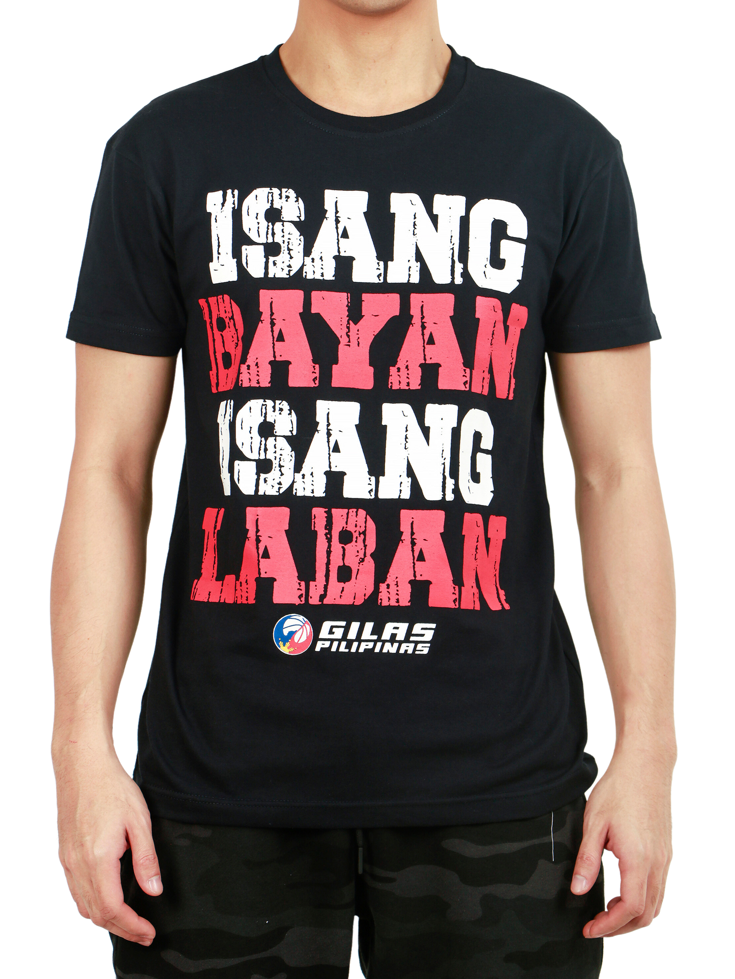 ISANG BAYAN ISANG LABAN in Black for Mens