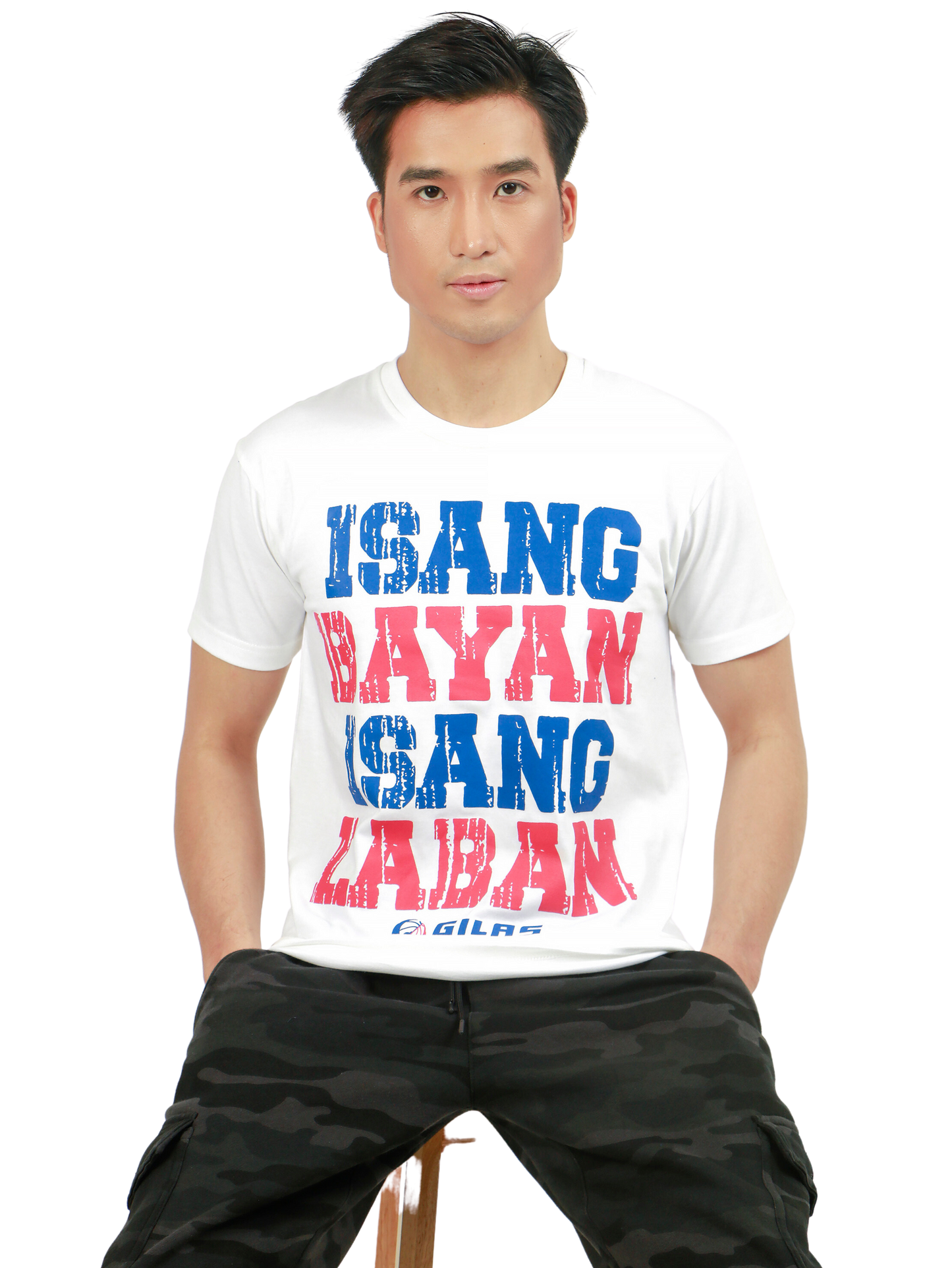 ISANG BAYAN ISANG LABAN in White for Mens