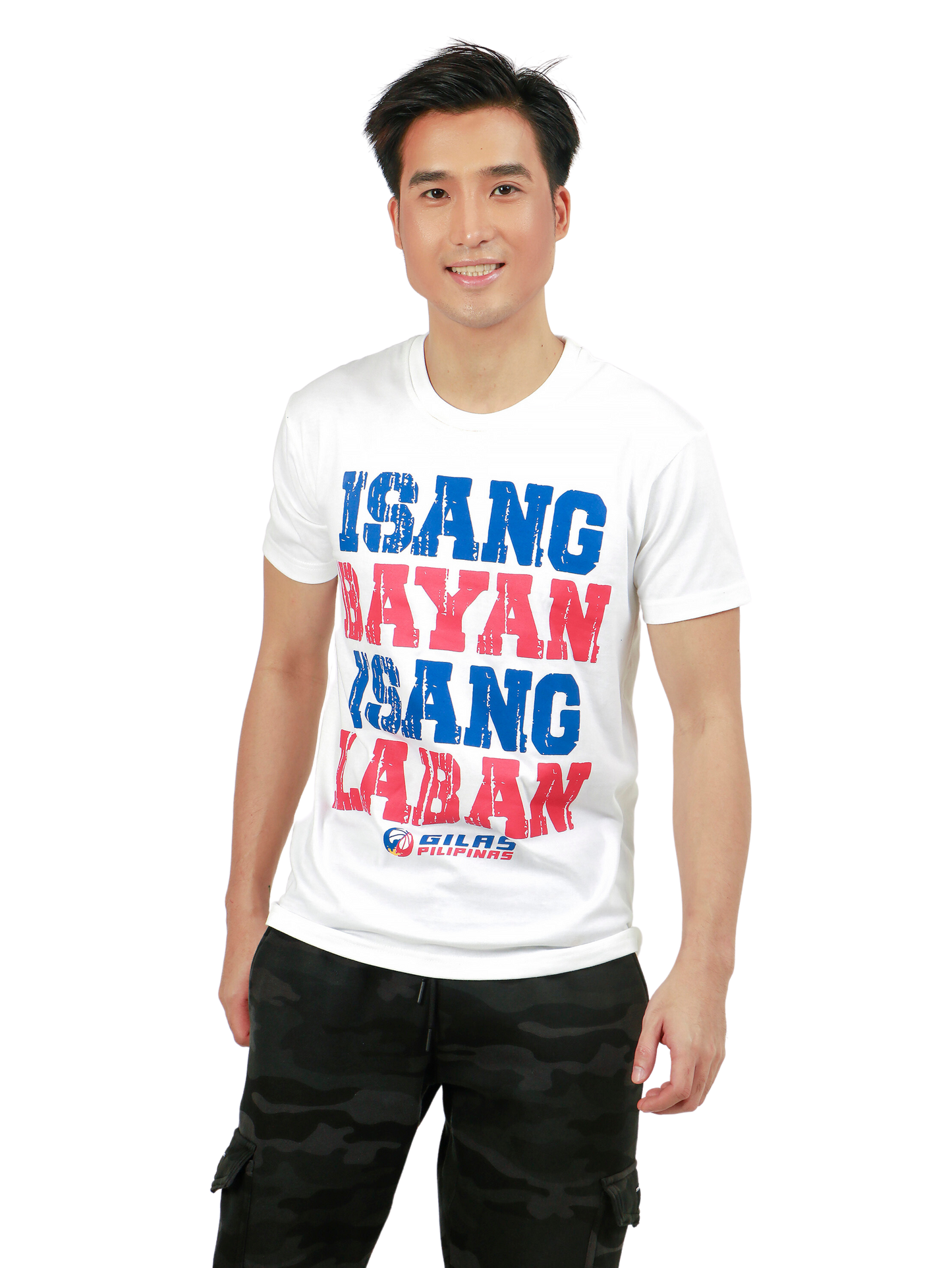 ISANG BAYAN ISANG LABAN in White for Mens