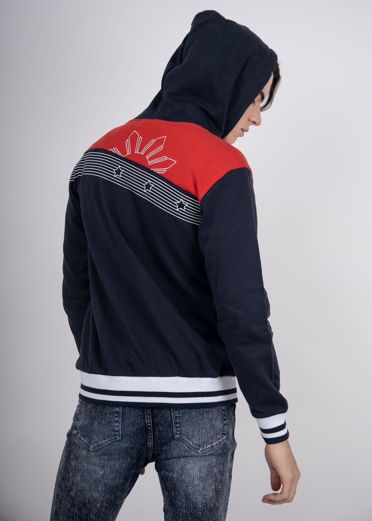 Sporty Sun Star Hoodie for Mens