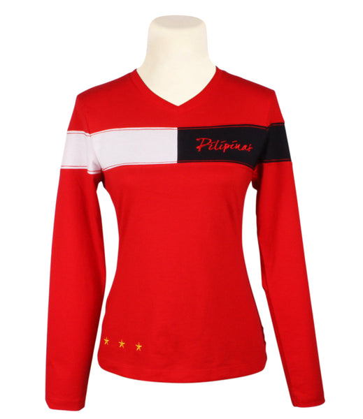Pilipinas Chain sweatshirt in red for Ladies
