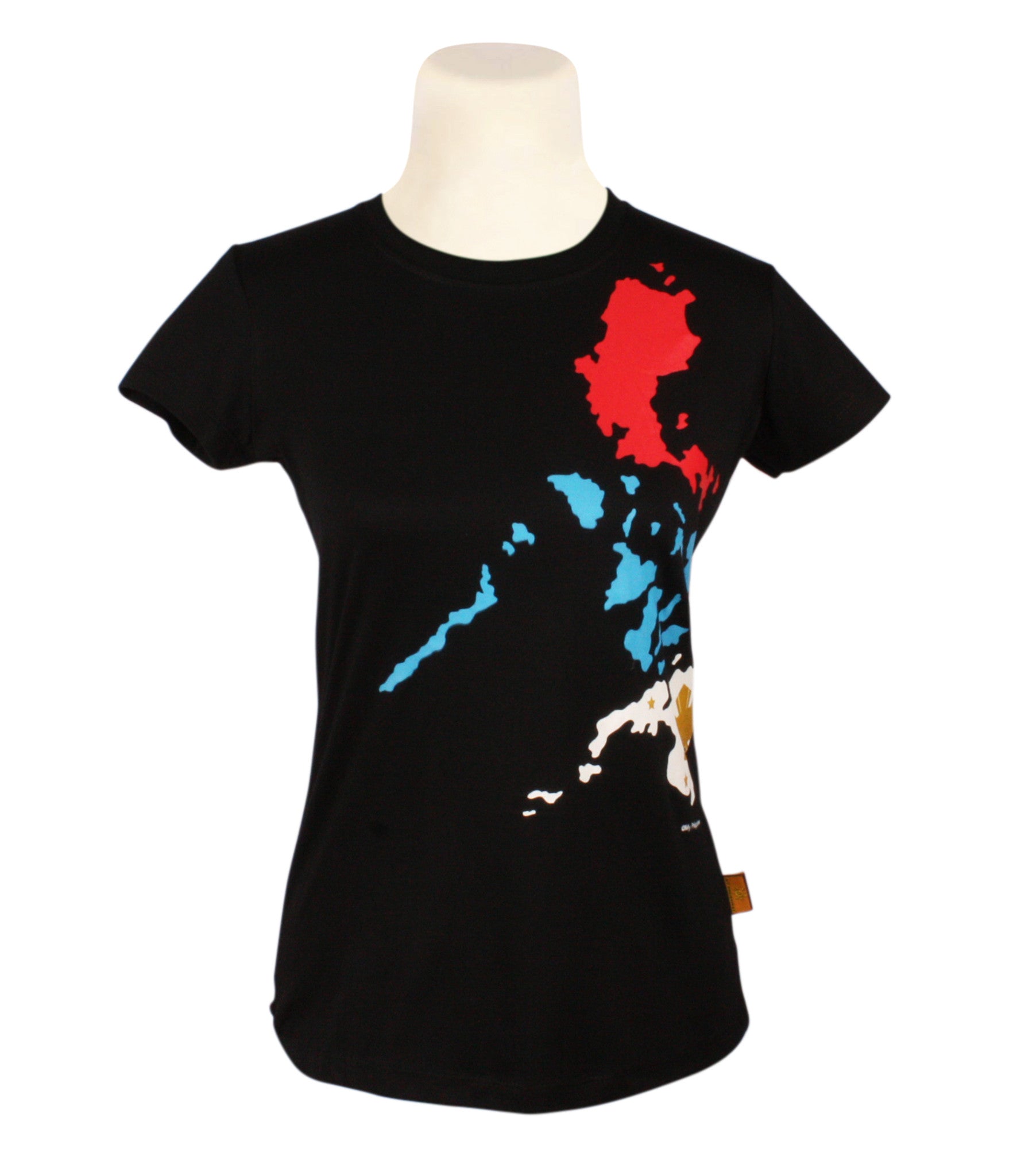 Tri Color Map in black for Ladies