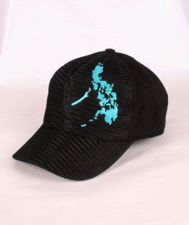 Mesh Cap Black with blue map